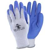 Latex Coated Crinkle Grip Knit Gloves, Large, Blue/Gray, 12 Pairs per Bag, 6 Dozen per Case redirect to product page