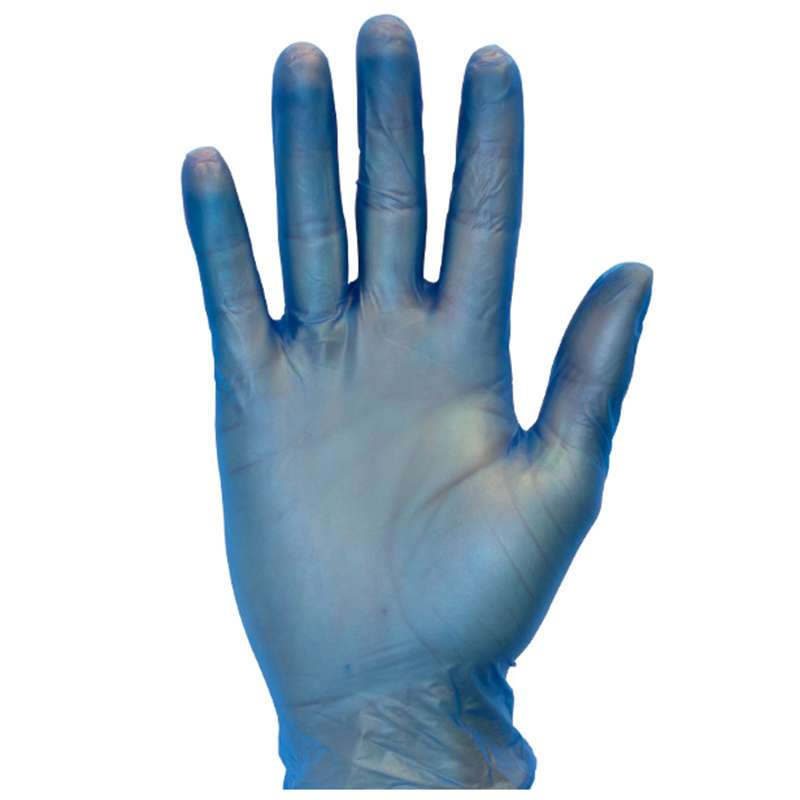 Powder Free Standard Vinyl Gloves, Blue, 2X-Large, 100/Box, 10 Box/Case