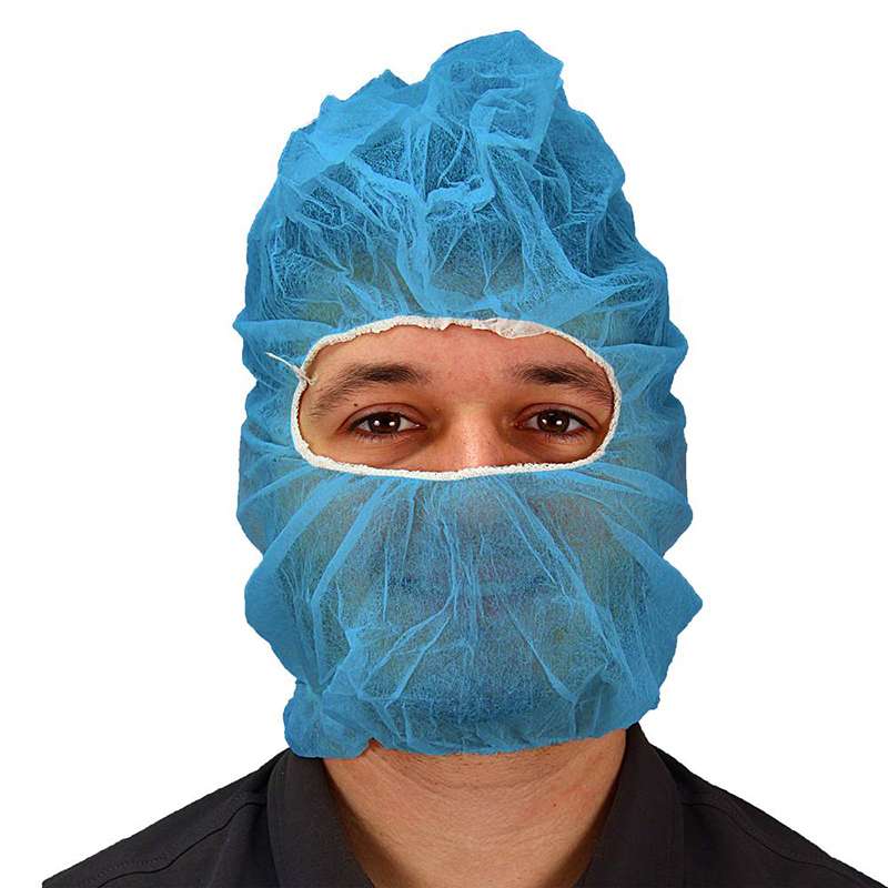 Hood and Beard Cover Blue 100 per Bag, 10 Bags per Case