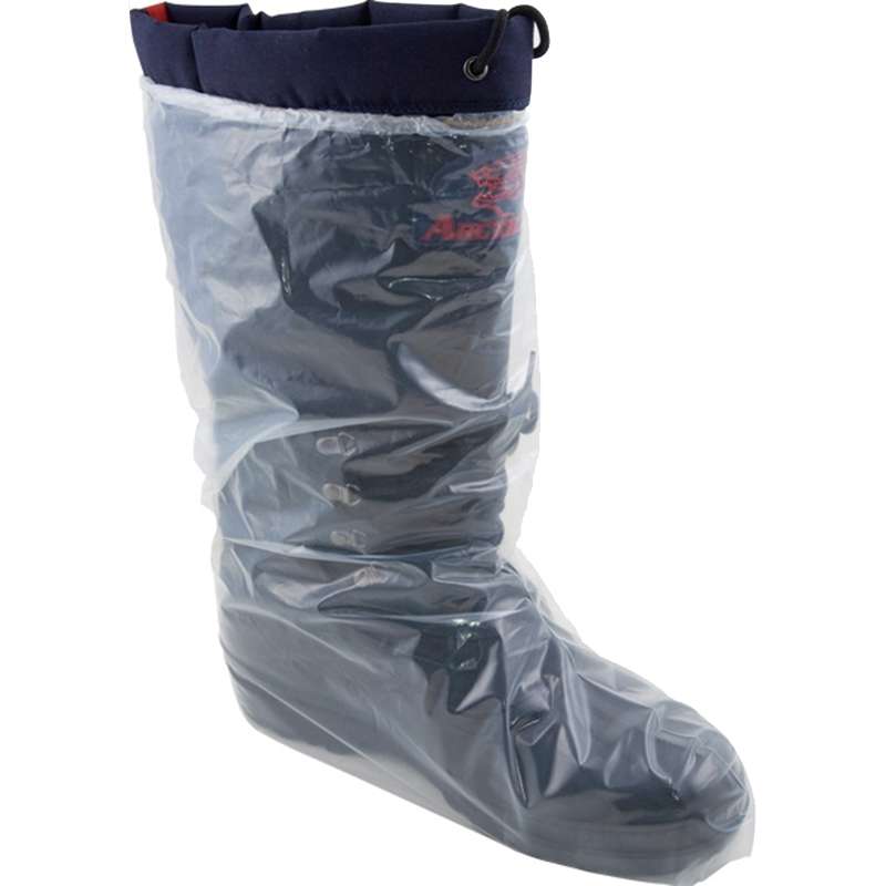 clear plastic boot cover with elastic strap