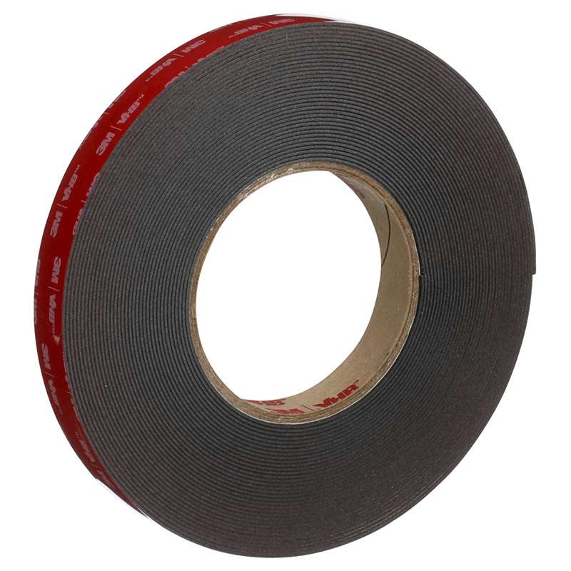 3M™ VHB™ Heavy Duty Mounting Tape 5952, Black, 3/4 in x 15 yd, 45 mil, 12 rolls per case