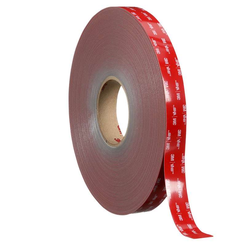 3M™ VHB™ Tape RP+160GF, Gray, 1 in x 36 yd, 62 mil, Film Liner, 9 Rolls/Case