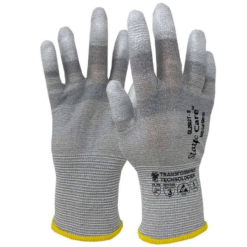Cut Resistant Gloves, Finger Tip Coated, 2X-Large, 12 Pair/Package, ESD-Safe