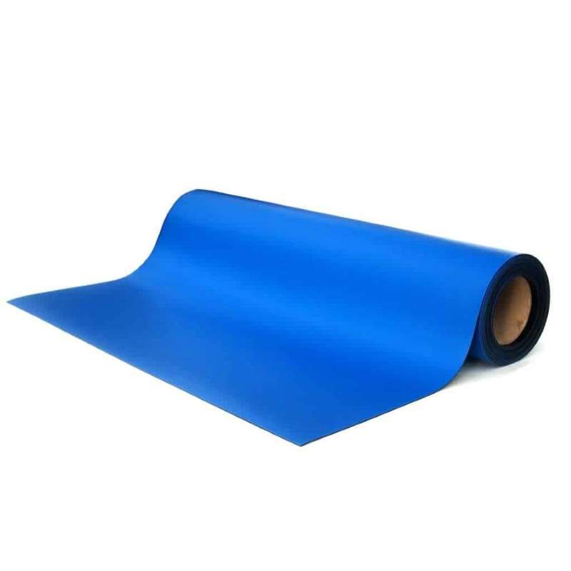 Dissipative 2 Layer Rubber Table Mat Roll, Royal Blue, 24" x 50' x .080"