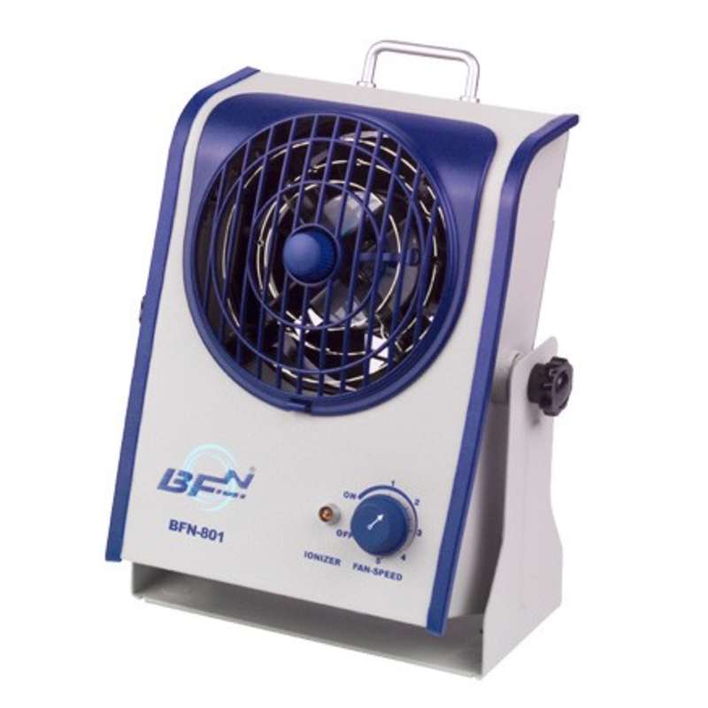 BFN® Series 1-Fan Bench Top AC Ionizer Blower with Integrated Emitter Cleaning Device and Variable Fan Speed Control