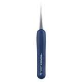 Precision Stainless Steel Tweezer, ESD Rubber Grip, Straight Fine Pointed Tip, Style 3 redirect to product page
