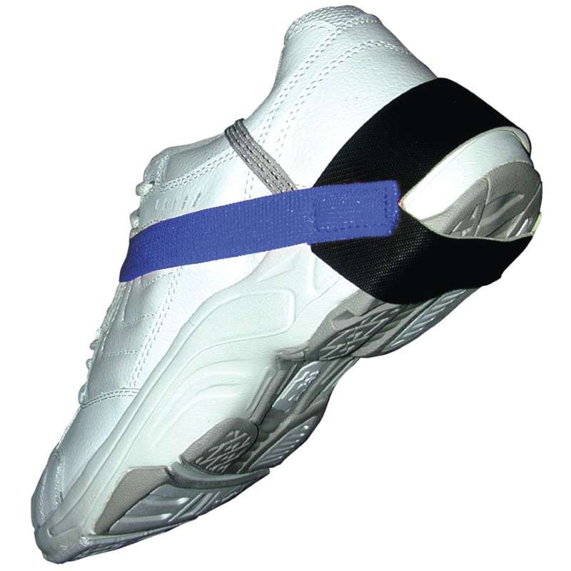 Heel Grounder, 1.25" Cup, Stretch Hook and Loop, 1 Meg Blue
