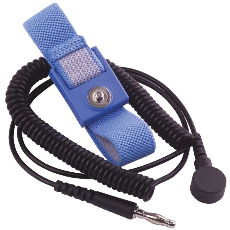 WB1600 CURVED WRIST BAND 6 FOOT , 4MM MALE, 1MEG