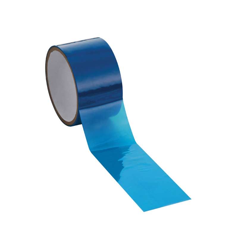 Poly Tape, 400 deg, 6"x72 Yds, 3" Core, 3.0 mil, Blue