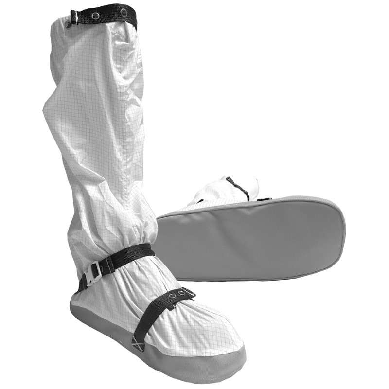 Cleanroom Soft Sole Boot, White, Medium, Pair, ESD-Safe