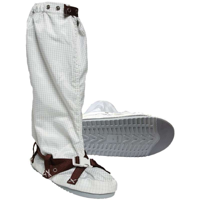 ESD Cleanroom Hard Sole Boot, 2X-Large, Pair, ESD-Safe, White