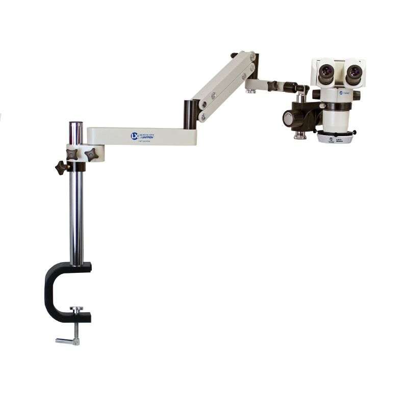 S-Z Series Binocular Ergo Microscope, 24mm, Articulating Arm with Vertical Extension, LED-3000 Ring Light