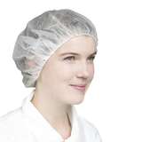 Cleanroom SBPP Bouffant Cap, 24 in, White, 100 per Package, 1000 per Case redirect to product page