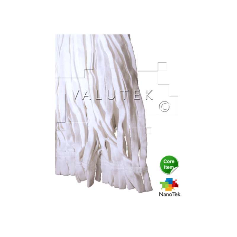 Nano Tek® ESD-Safe Cleanroom Polyester Tubular Mop Head, Launderable, 7 x 16"