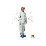 Nano Tek® Cleanroom Disposable Microporous Coverall with Elastic Cuff and Ankle, White, Zippered Closure, 2X-Large, 5 per Package redirect to product page