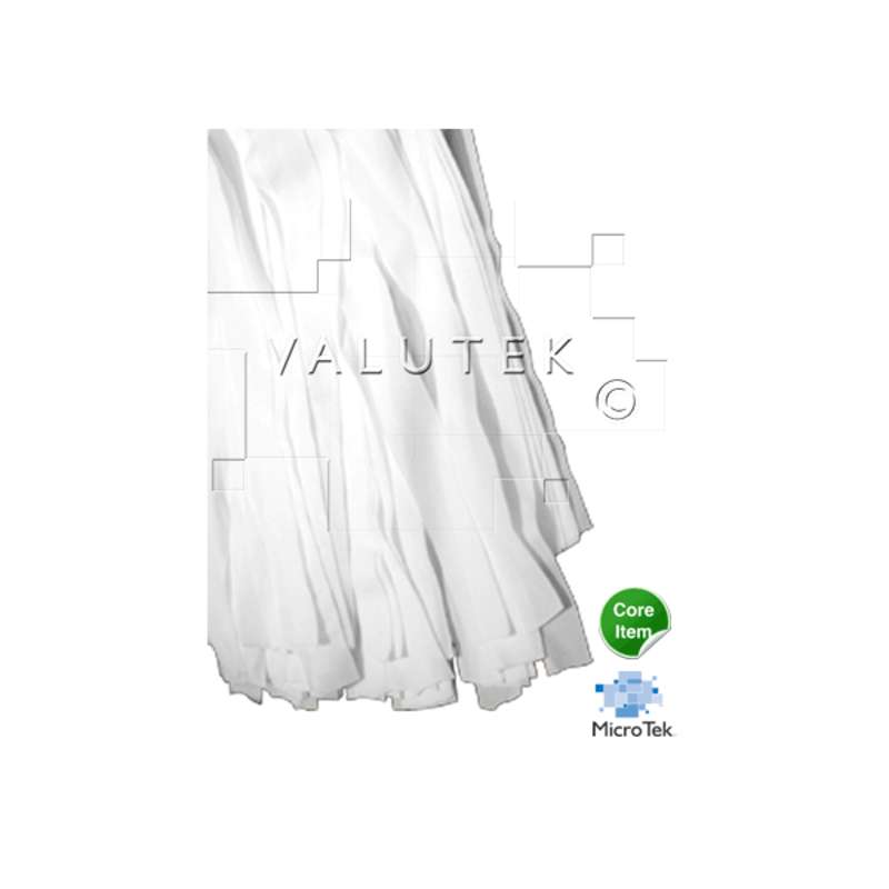 Micro Tek® Cleanroom Raised Floor Flat Polyester Mop Head, Limited Usage, 4-1/2 x 16"