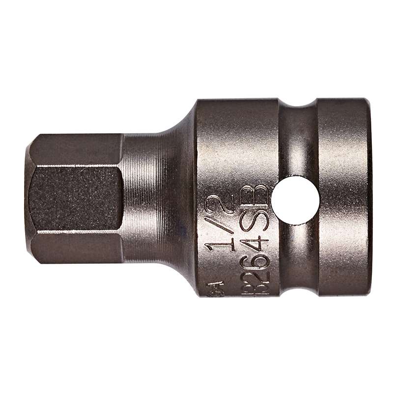 Hex 1/4 Socket Bit X 1-1/2" - 1/2 Sq Dr