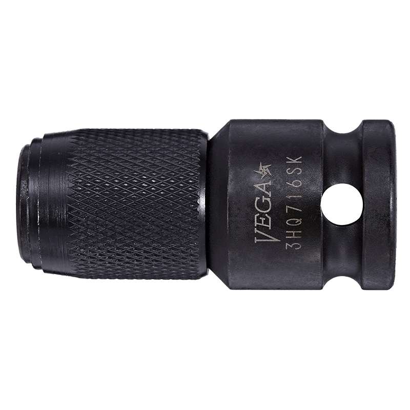 1/4 X 3/8 Quick Release Square Drive Bit Holder X 1-3/4"