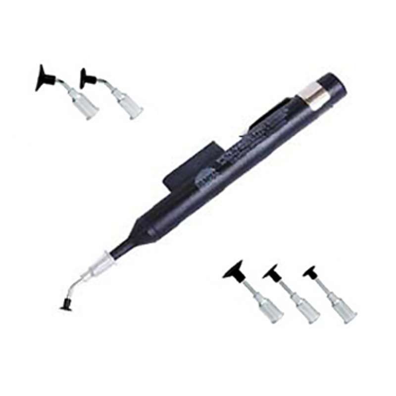 ESD-Safe PEN-VAC® Black Pro-Series Vacuum Pen Kit with 6 Probes and Dissipative Cups, 5" Long
