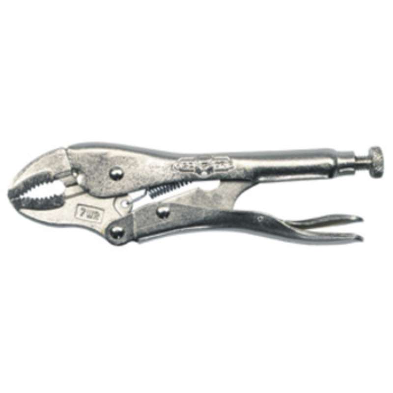 Locking Plier Curved Jaw 4"L, with Wire Cutter