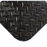 Conductive 2 x 3' Diamond Plate Black Matting with Nitricell® Sponge Base, 9/16" Thick redirect to product page