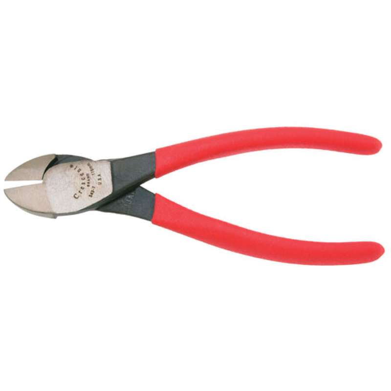 Cutting Pliers, Diagonal, Heavy Duty, Flush Cut, 7" Oal, 22 AWG, Alloy Steel