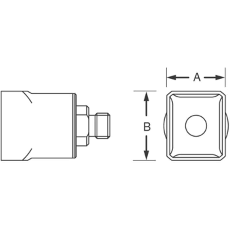 Four-Sides Heated Nozzle 6 x 6.5mm for HAP1 and HAP200 Hot Air Tools