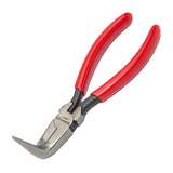 Curved Needle Nose Plier, Serrated Jaw, 6" OAL redirect to product page