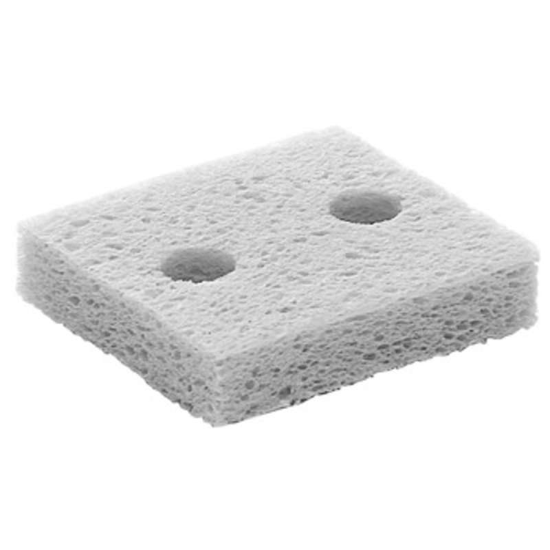 Solder Tip Cleaning Sponge with Two Holes, 4-1/2" x 3" x 5/8"