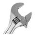 Adjustable Wrench with Cushion Grip, 8in Over-All-Length, 1-1/8in Jaw, Chrome Finish