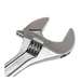 Adjustable Wrench with Cushion Grip, 8in Over-All-Length, 1-1/8in Jaw, Chrome Finish