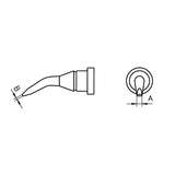 LT Series Bent Chisel Solder Tip for WSP80 Iron, .063" x .032" redirect to product page