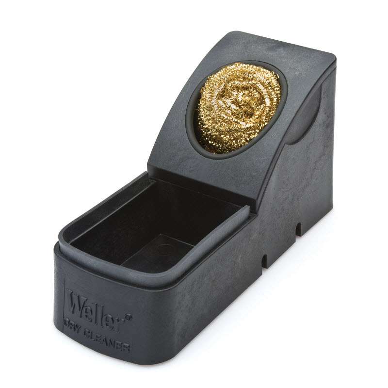Solder Tip Dry Cleaning System with Metal Wool Sponge