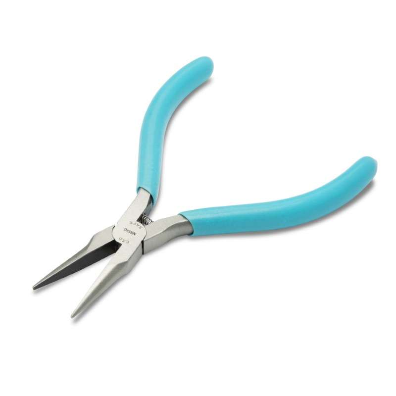 ESD-Safe Slim Line Needlenose Plier with Smooth Jaws and Cushion Grips, 5