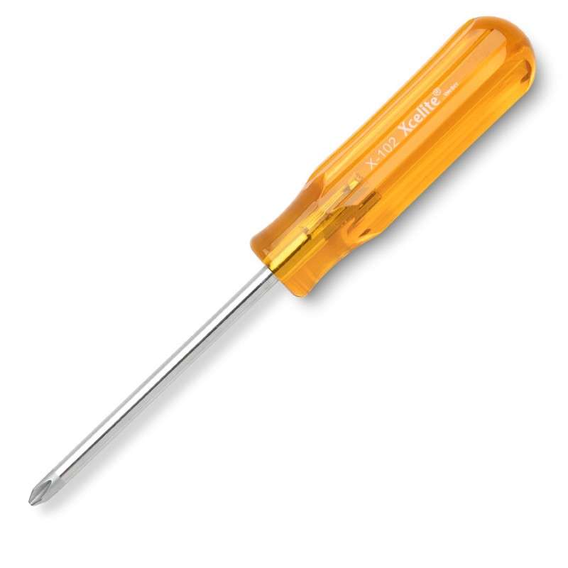 Xcelite® X102BK Phillips Chrome Vanadium Steel Screwdriver, #2 x 8-1/8 in