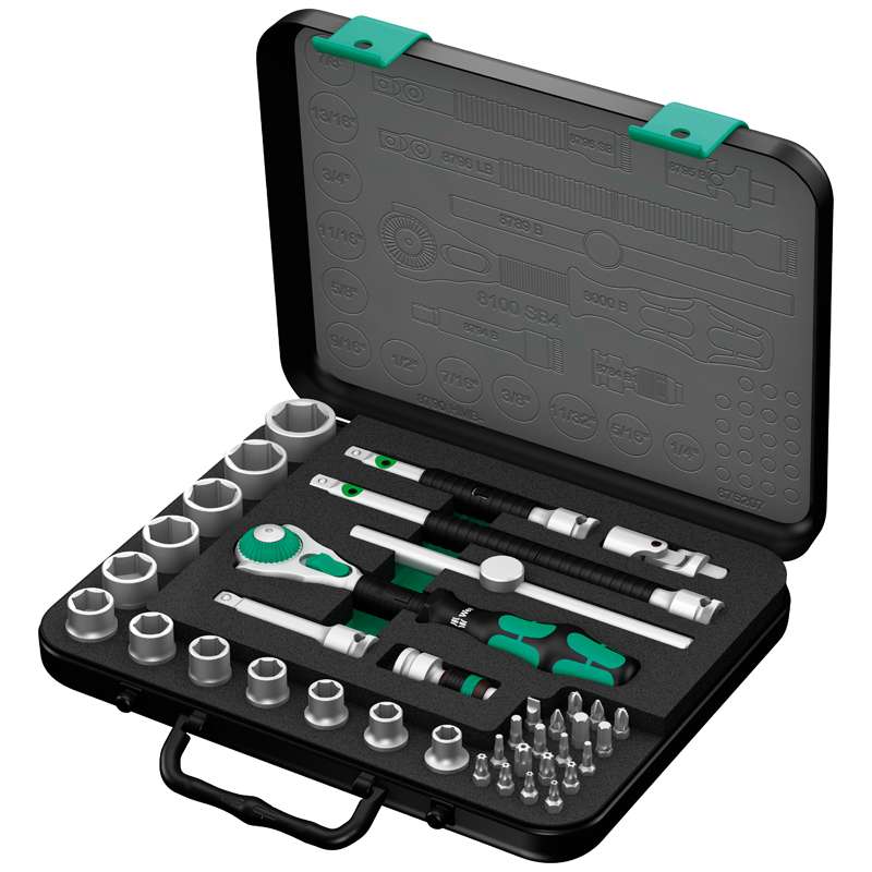 Zyklop® Premium 3/8" Drive SAE Socket Set, 38 Pieces