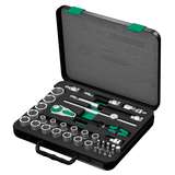 Zyklop® Premium 1/2" Square Drive Metric Hex Socket Set with Ratchet and Adapters in Metal Case, 37 Pieces redirect to product page