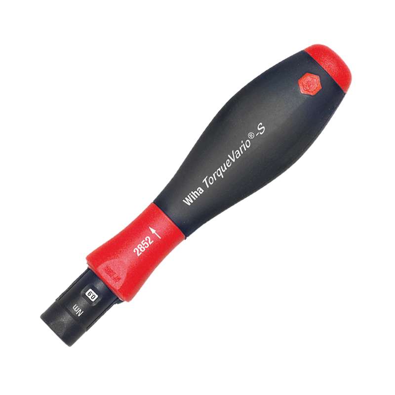 TorqueVario® Adjustable Torque Control Screwdriver Softgrip Ergonomic Handle, 0.8 to 2.0Nm, Blades Sold Separately