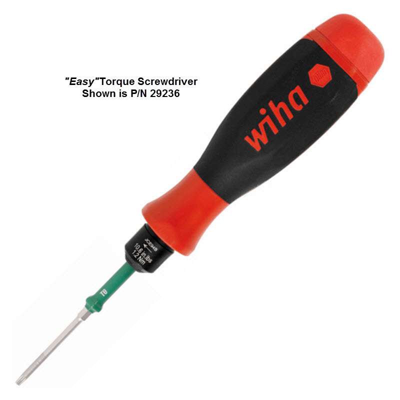 EasyTorque™ Torque Driver with Replaceable T15 Torx Blade, Preset to 26.6 In-Lb