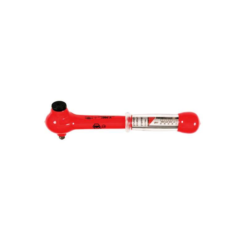 Insulated Ratcheting Torque Wrench, 4 - 18 Ft. Lbs. / 5 - 25Nm, 1/4"