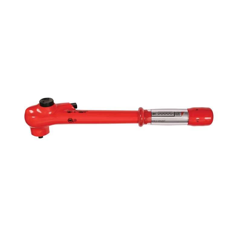 Insulated Ratcheting Torque Wrench, 4 - 37 Ft. Lbs. / 5 - 50Nm, 3/8"