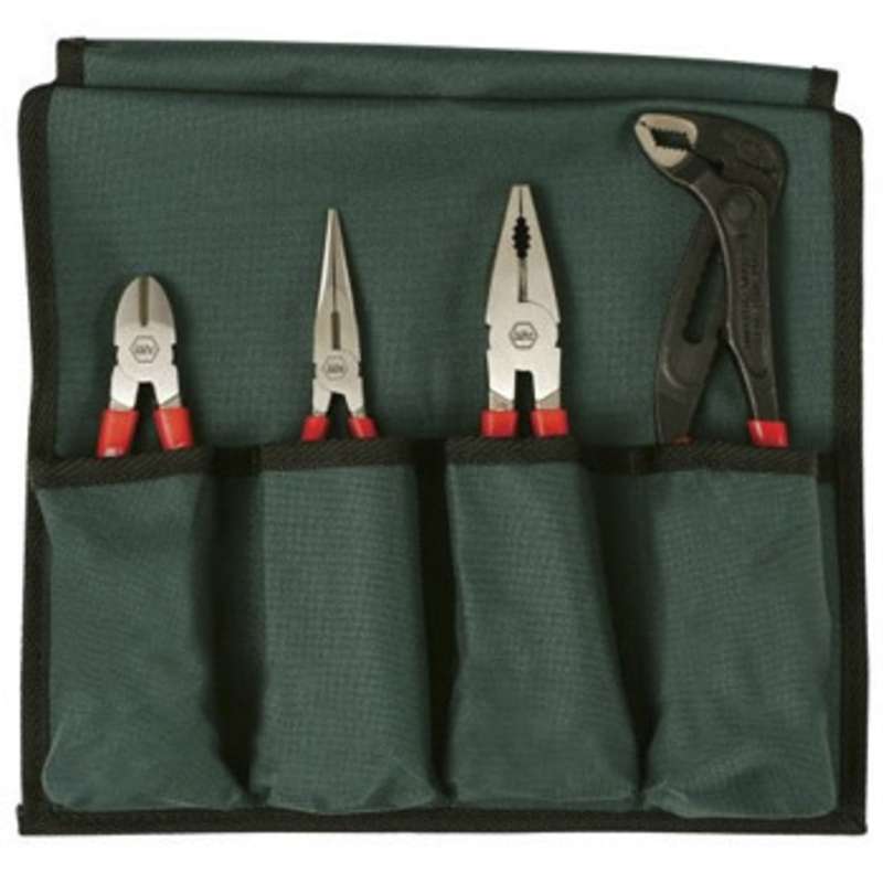 Pliers and Cutters Tool Set with Zip Case, 4 Pieces
