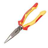 Insulated Long Nose Pliers with Cutter and Cushion Grip Handles, 8" Long redirect to product page