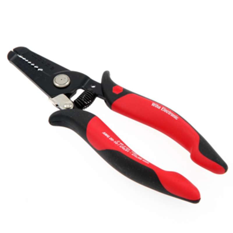 Precision Electronic Wire Stripping Pliers with 10 - 20 AWG Capacity, 7"