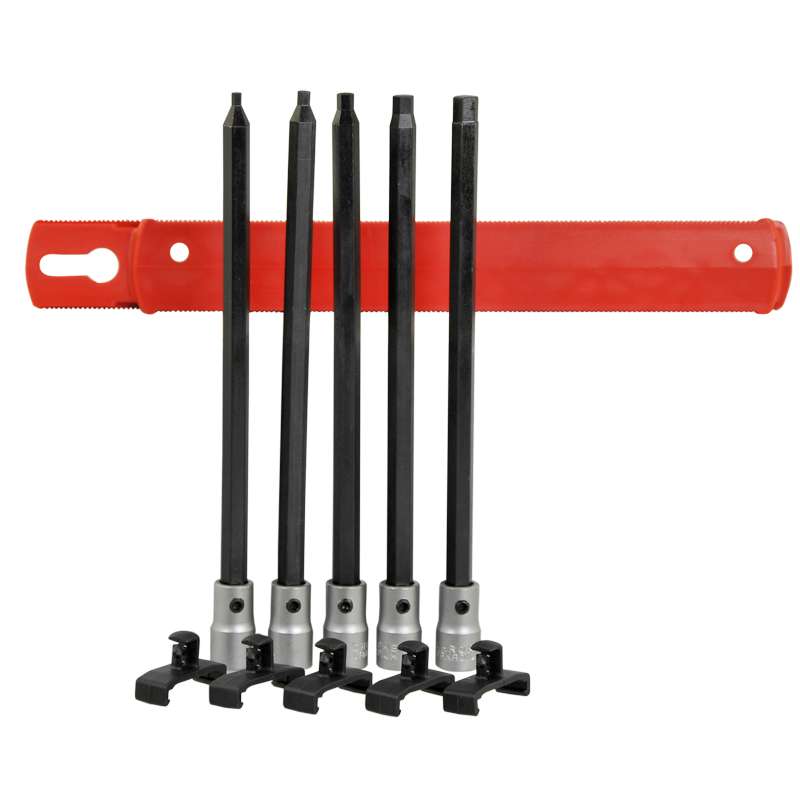 Metric 1/4" Drive Hex Bit Socket Set with Replaceable Hex Blades, 5 Pieces (2.5, 3, 4, 5, 6 MM)