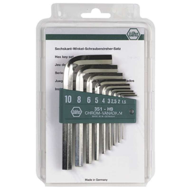 Hex Metric Set L-Wrench Keys 9 Piece