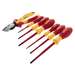 Insulated Bicut Compound Cutters And Screwdriver Set, 7 Piece