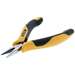 ESD-Safe Pliers, Short Flat Nose, Smooth Jaws with Ergo Grip Handles, 4-23/32"