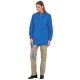 Microstat ESD-Safe Unisex 33" Lab Jacket with Adjustable Wrist Snaps, Royal, Large redirect to product page