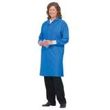 98/Two ESD-Safe Unisex 41" Coat with Cuff and Ground Snap, Royal Blue, X-Large redirect to product page